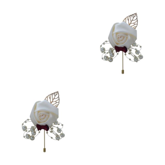 Redempat Versatile Wedding Brooch Add Classy And Sophisticated Touch To Any Look Modern Minimalist Brooch Pin Milky white 2Set