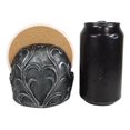 thumbnail image 6 of Ebros Barocco Tribal Tooled Gothic Skull Coaster Figurine Holder With 4 Coasters, 6 of 6