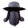 thumbnail image 2 of Fishing Flap Caps Men Women Windproof Sunshade Detachable / Removable Ear Neck Cover Fishermen Hat Outdoor Sportswear Accessories, 2 of 8
