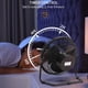 thumbnail image 4 of [Flujo de aire pequeño, silencioso y fuerte y ventilador de refrigeración de mesa personal giratorio de 360°] Ventilador portátil alimentado por USB, 2 velocidades, ventilador de escritorio, 4 of 4