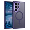thumbnail image 1 of DOMAVER Samsung Galaxy S24 Ultra Case 6.8 Inch, MagSafe Compatible Matte Translucent Cover, Slim Shockproof Protective - Purple, 1 of 8