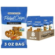 Snack Factory Pretzel Crisps, TGF4Original, On-the-Go Bag, 3 Oz (Pack of 8)