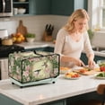 thumbnail image 4 of Renewold Toaster Oven Dust Cover with Storage Pockets Stain-Resistant Dust Protection Rectangular Microwave Oven Small Appliance Cover Case, 18.5 x 14.5 x 9 Inches, Hummingbird Flower Green, 4 of 7