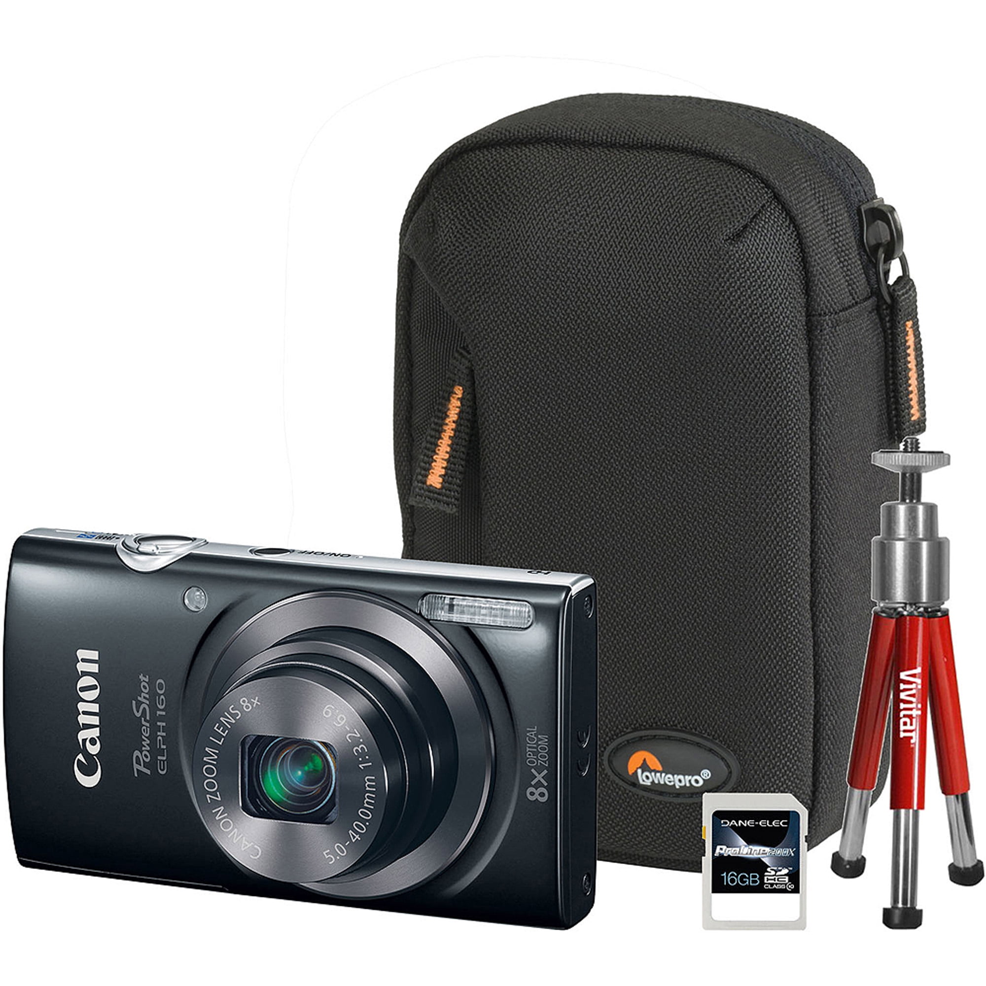 Canon PowerShot ELPH 160 Digital Camera Bundle with 20 Megapixels and