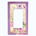 thumbnail image 5 of Metal Light Switch Plate Cover Antique Floral Hummingbird Home Sketch Purple FLW100, 5 of 13