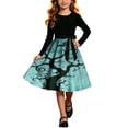 thumbnail image 2 of Piuwrlz Girls Halloween Party Dresses Kids Girl Cos Perform Dress Green Size 11 Years, 2 of 9