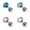 Blue, variant on Flat Top Opalite Gem 316L Surgical Steel Tragus/Cartilage Barbell