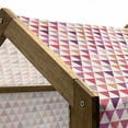 thumbnail image 4 of Pink Pet House, Geometric Triangle Patterns with Polka Dots Lines Zig Zag Prints Abstract Image Print, Outdoor & Indoor Portable Dog Kennel with Pillow and Cover, 5 Sizes, Multicolor, by Ambesonne, 4 of 4