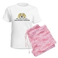 thumbnail image 6 of CafePress - Adorable Bulldog Women's Light Pajamas - Women's Short Sleeve Print T-Shirt and Pants Light Cotton Pajama Set, 6 of 7