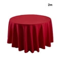 thumbnail image 3 of Matsuzay Home Hotel ple diseño redonda mantel ceremonia fiesta mantel reutilizable lavable decoración Festival ornamento Mostrada Rojo 2.0 m, 3 of 6