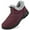 609 Wine Red, variant on Ecetana Snow Boots for Women Winter Slip On Ankle Boots Waterproof Outdoor Anti Slip Shoes