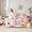 Pink Teal, variant on Castle Fairy Animal Unicorn 7-Piece Twin Bedding Sets,Cartoon Wildlife Bedding Comforter Set,Starry Sky Breathable Sheet Sets,Lightweight Gradient Room Decor,Reversible