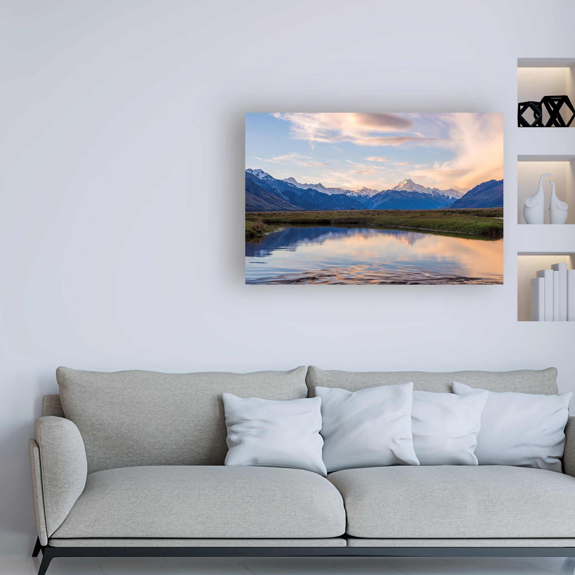 Trademark Fine Art 'Snowy Peak 4' Canvas Art by Dan Ballard