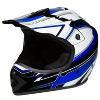 Youth Frenzy MX ATV off-road Youth Helmet DOT Approved Blue, Large