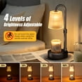 thumbnail image 3 of Fimilo Candle Warmer Lamp, Adjustable Height Timer Gifts Wax Warmer Lamp, Wax Melt Lights, for Bedroom Living Room(2*50W Bulbs), 3 of 10