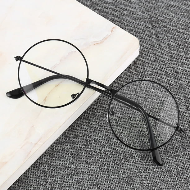 Gafas ovaladas de estilo coreano, montura retro ligera, gafas con luz azul, gafas lisas