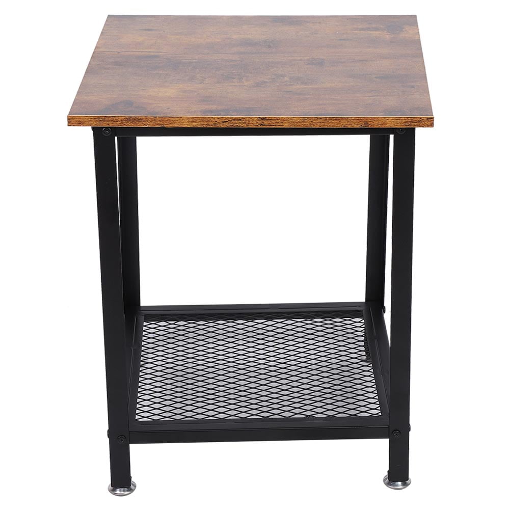 LYUMO Bedside Table, Wrought Iron Side Table Coffee End ...