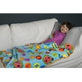 thumbnail image 4 of CoComelon Coral Plush Toddler Blanket, 40"x50", Character Print in Blue, 4 of 10