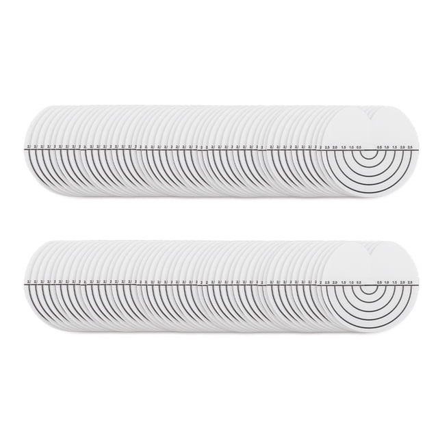 Ecomeon Bonding Tool,100Pcs Hair Heat Shield Guards With Scale Single Hole PVC Clear Glue Protector Tools For Hair, Tools