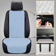 thumbnail image 6 of Uorisanigo Sky Blue Car Seat Covers Quilted 2‑Pack Front Car Seat Pads Automotive Seat Cushions Non‑Slip Backing Car Seat Protectors Universal for SUV Truck Sedan Van Easy to Install, 6 of 7