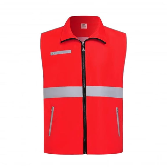 Homenesgenics Yellow Jackets Vest Women's Tank Tops Outdoor Fishing Travel Hiking V-Neck Reflective Traffic Vest Red XXL