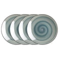 thumbnail image 5 of Sonoma 16 Piece Stoneware Dinner Set, Outside Black + inside Handpainted Color Blue, 5 of 8