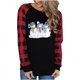 thumbnail image 5 of Puntoco Mujer Otoño e Invierno Impreso Camiseta Suelta Manga Larga Blusa Cuello Redondo Casual tops Puntoco Puntoco-2755, 5 of 5