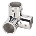 thumbnail image 1 of 3 Way Corner Elbow, Corner Tee Joint 316 Stainless Steel Easy Installation Standard Size Stable  For Fiberglass Yachts For Inflatable Boats Φ22mm, 1 of 8