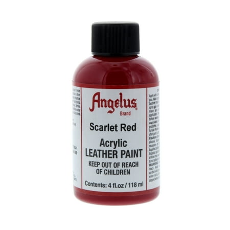UPC: 0086366741900 | Angelus® Acrylic Leather Paint  4oz.  Scarlet Red