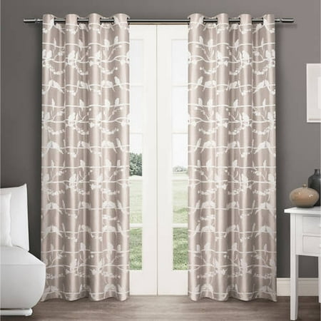 Amalgamated Textiles Nature/Floral Room Darkening Grommet Curtain Panels (Set of 2)