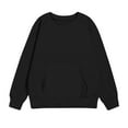 thumbnail image 6 of Toddler Girls Boys Sweatshirts Toddler Long Sleeve Pullover Sweatshirts Kids Boys Crewneck Tops Shirts Black 9-10 Years, 6 of 7