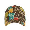 thumbnail image 2 of Balery Baseball Cap Adjustable Size for Running Workouts and Outdoor Activities All Seasons Dad Hat(Robot and Monsters), 2 of 9