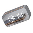 thumbnail image 3 of Reloj despertador Reloj digital LED Manos libres compatible con Bluetooth Alarma con pantalla LED Suministros para el hogar, Gris Inevent EL001111-02B, 3 of 7