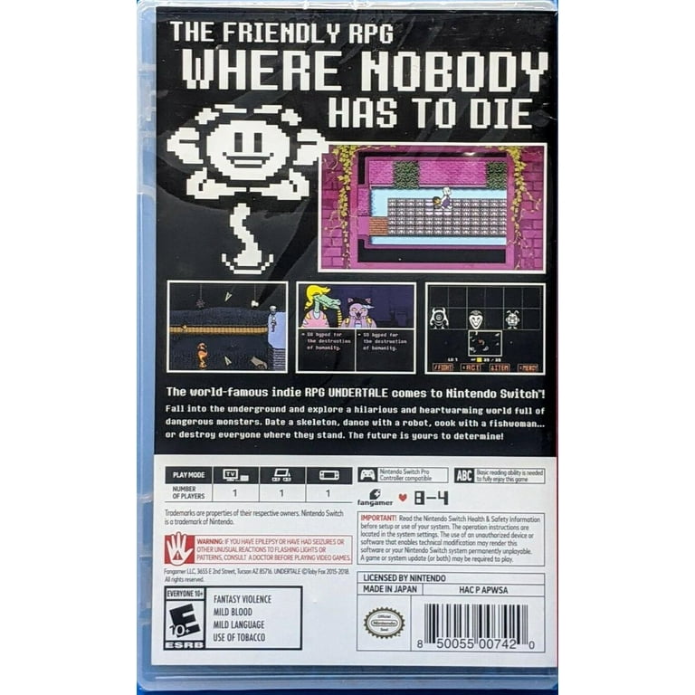 Nintendo Undertale Nintendo Switch Game Find your way home in this