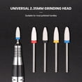 thumbnail image 3 of UDIYO 2.35mm Grinder Drill Sharp Wear-Resistant Quick Remove Solid Reusable Polished Nail Surface Anti-Scratch Polishing Removing Cuticle Nail Drill Bit for Salon, 3 of 7