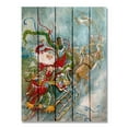 thumbnail image 2 of Daydream Abrams Fly Away Santa Indoor / Outdoor Cedar Panel Wall Art, 2 of 10