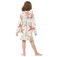 thumbnail image 7 of FORMRS Niños Bathrobe Unisex Hooded Robe Soft Plush Pajamas Sleepwear, Size 10-12T, Brown Starfish, 7 of 7