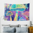 thumbnail image 7 of ZFLMY Mushrooms Tapestry 100% Polyester Wall Art Home Decor for Decorative Wall Hanging, Bedroom, Living Room - Various Sizes 60x40in, 7 of 7