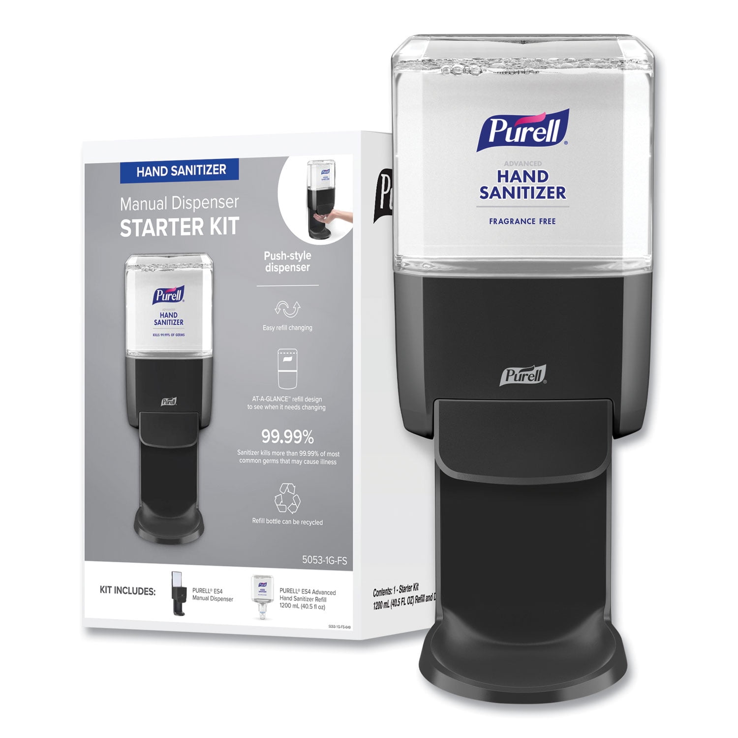 Advanced Hand Sanitizer Foam ES4 Starter Kit - Graphite (1/Carton)