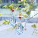 thumbnail image 4 of Paquete de 2 colgantes de prisma de cristal con forma de lágrima para ventana, coche, jardín, decoración del hogar, 4 of 5