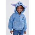 thumbnail image 2 of Sudadera con capucha Disney Lilo & Stitch para bebés recién nacidos, color azul sherpa, 6-9 m, 2 of 6