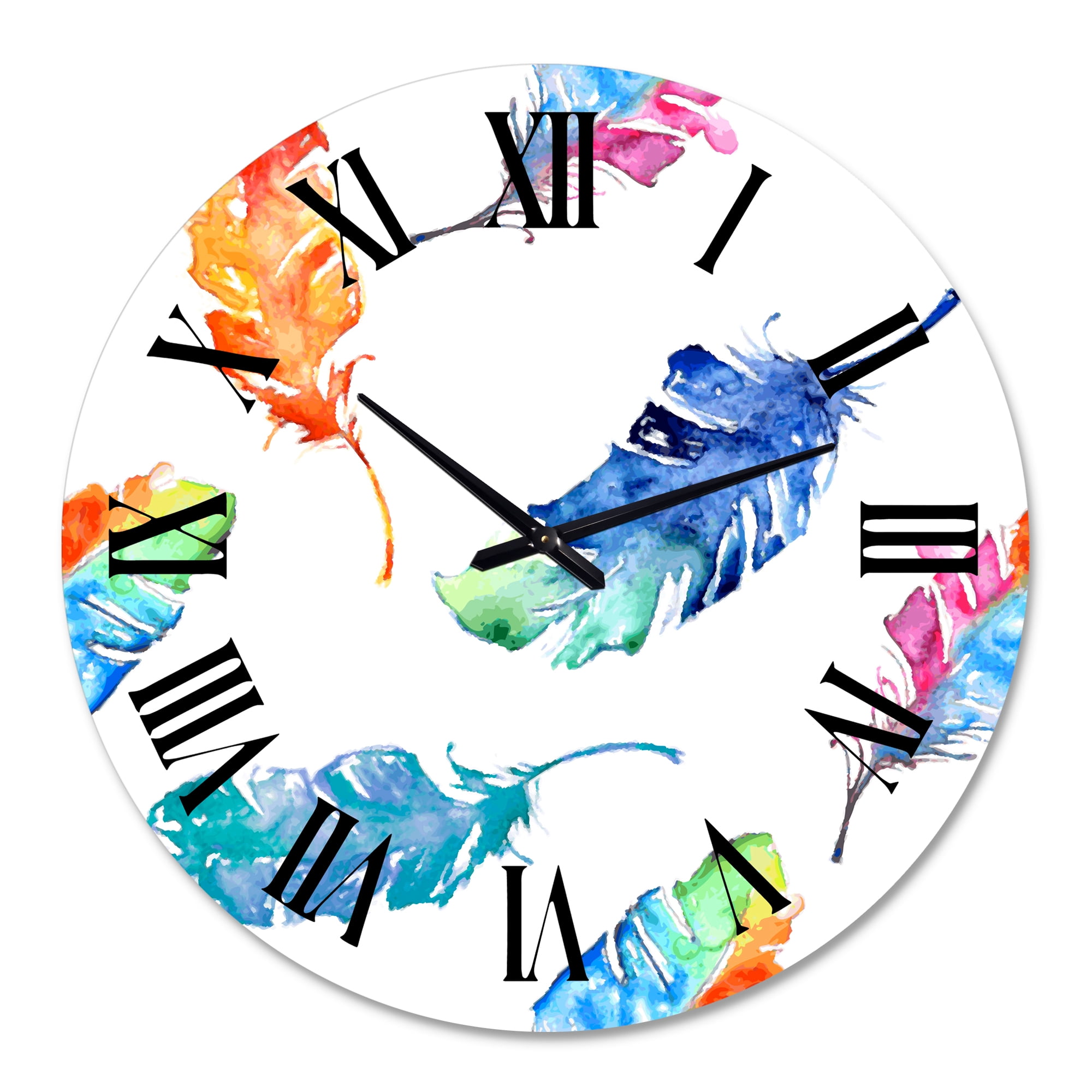 Designart 1 in Quartz Bohemian Wall Clock