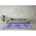 thumbnail image 3 of Ahgly Company Machine Washable Indoor Rectangle Persian Blue Traditional Area Rugs, 7' x 9', 3 of 4