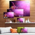thumbnail image 3 of Fleurs sur Fond Violet - Impression d'Art Floral sur Toile, 3 of 4