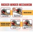 thumbnail image 3 of 10 Pk 2'' x 16' Rocker Winder Ratchet Straps for E-Track - Tie Down Straps with 4,500 lbs BS - Self Ratcheting Strap for Boat, Jet Ski, ATVs - Gray, 3 of 16