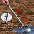 thumbnail image 6 of ETHKIA Agriculture Plastic Mulch Film Punch Hole Tool with Retractable Handle, Multipurpose Bulb Planter Sod Remover for Greenhouse Planting, Lawn Care and Garden Work (29.53''x2.95'') White, 6 of 6