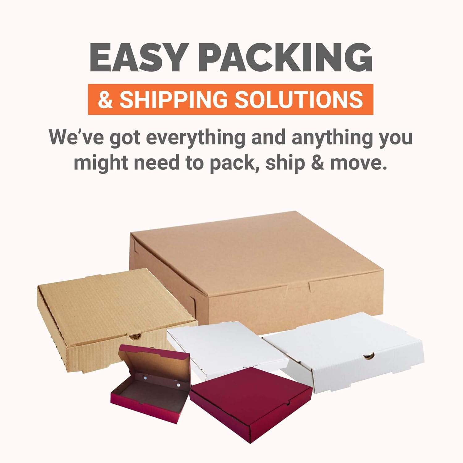 Ucanpack Corrugated Mailer Box Packing Supplies For Moving (200 lb Test) 4¼ x 6 x 4" Kraft - 50 Pcs