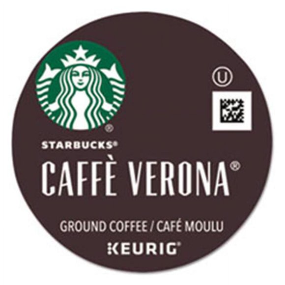 Starbucks SBK12434951CT Verona Blend Coffee K-Cups - Pack of 24 - 51 Count