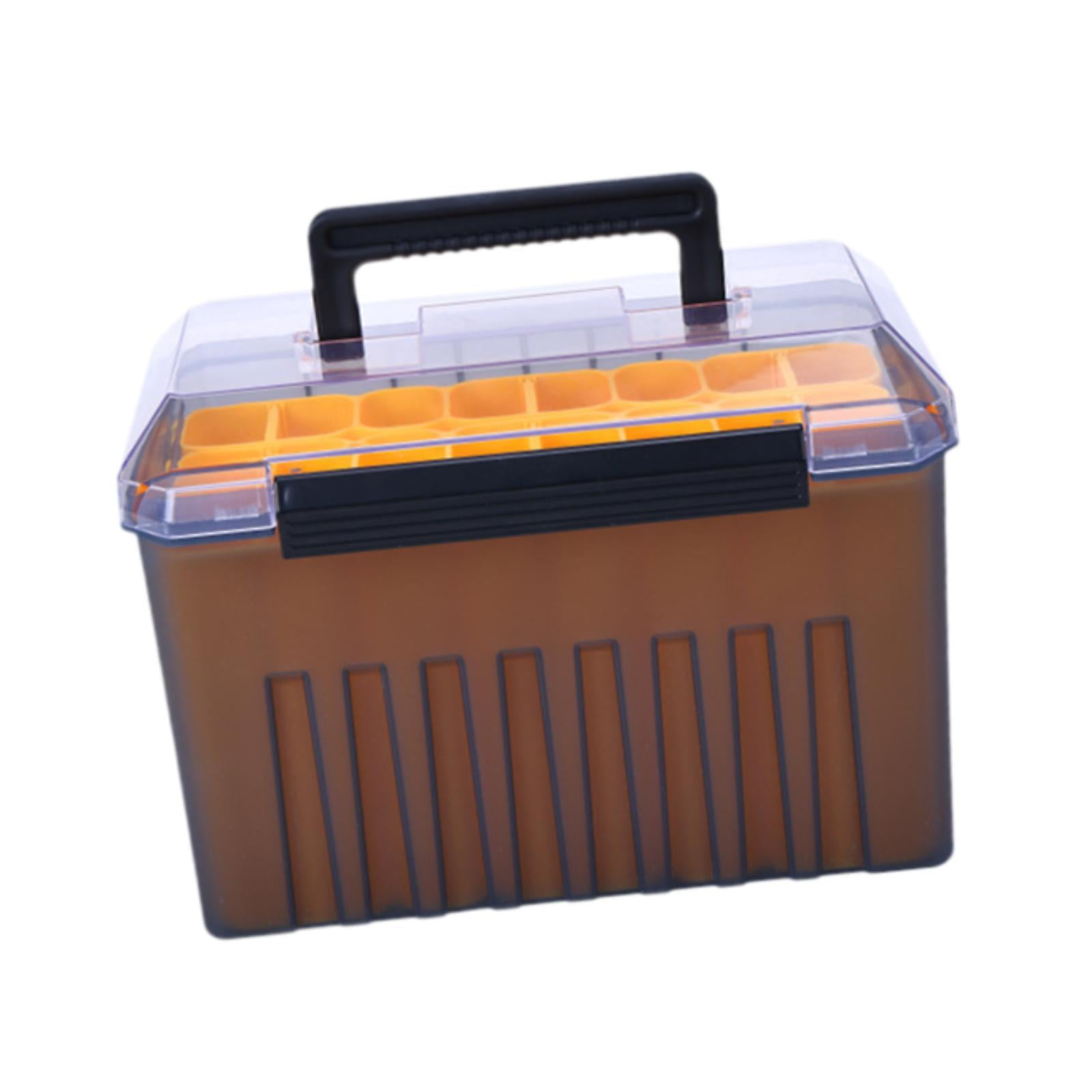 colaxi Fishing Tackle Box Lure weight Tackle Tray Practical Large Capacity Portable Fishing Accessories Container Organizer A
