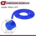 thumbnail image 5 of Unique Bargains 1 Pc for Air and Water Silicone Vacuum Tubing Hose High Temperature Automotive Vacuum Line 6Ft 3/8" 10mm ID 3.5mm Thickness Blue Silicone, 5 of 6